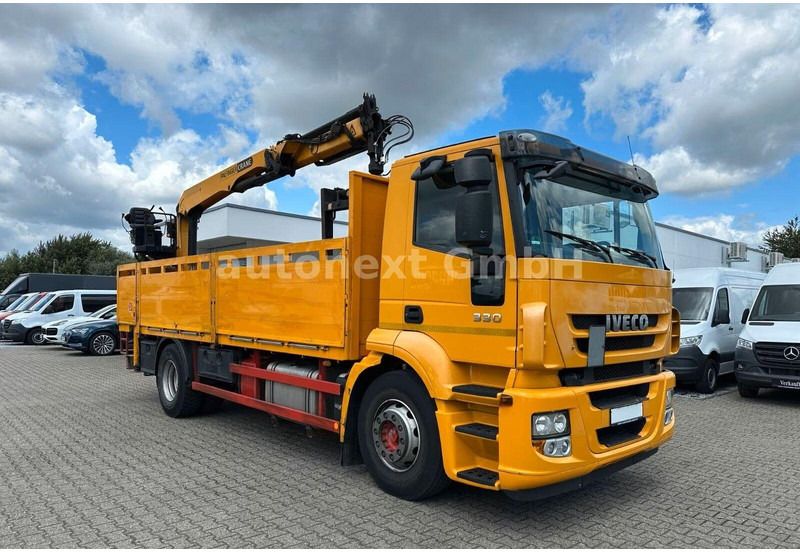Iveco Stralis 330 - Flatbed truck + crane - Planbil, Kranbil: bilde 2 Iveco Stralis 330 - Flatbed truck + crane - Planbil, Kranbil: bilde 2