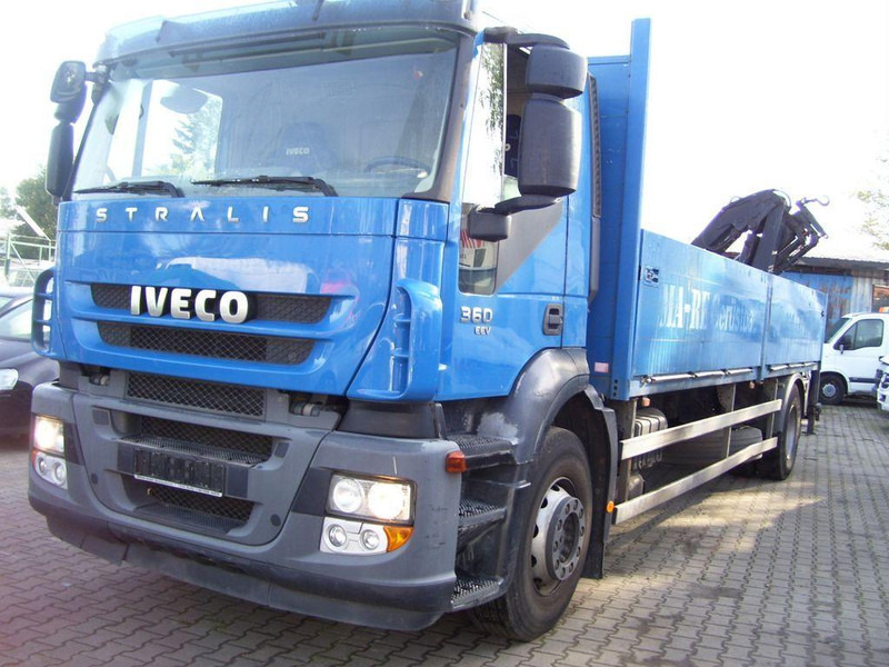 Iveco Stralis 360 - Planbil, Kranbil: bilde 1 Iveco Stralis 360 - Planbil, Kranbil: bilde 1