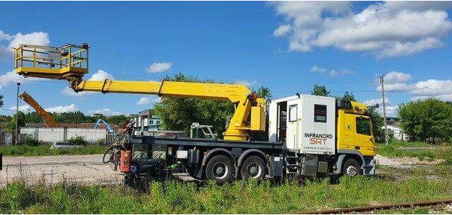 Mercedes-Benz 3344 SRT SCHÖRLING Road Rail Railway Zweiweg - Lastebil, Kranbil: bilde 1 Mercedes-Benz 3344 SRT SCHÖRLING Road Rail Railway Zweiweg - Lastebil, Kranbil: bilde 1