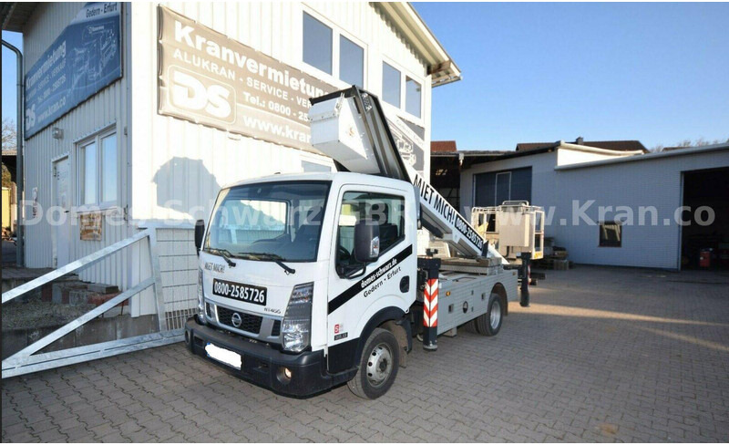 Nissan NT400 Cabstar Klaas Theo Emelőkosaras 25m - Lastebil, Kranbil: bilde 1 Nissan NT400 Cabstar Klaas Theo Emelőkosaras 25m - Lastebil, Kranbil: bilde 1