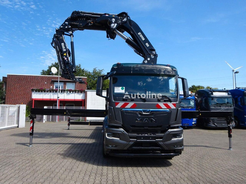 MAN 35.510 - Flatbed+crane - Planbil, Kranbil: bilde 2 MAN 35.510 - Flatbed+crane - Planbil, Kranbil: bilde 2