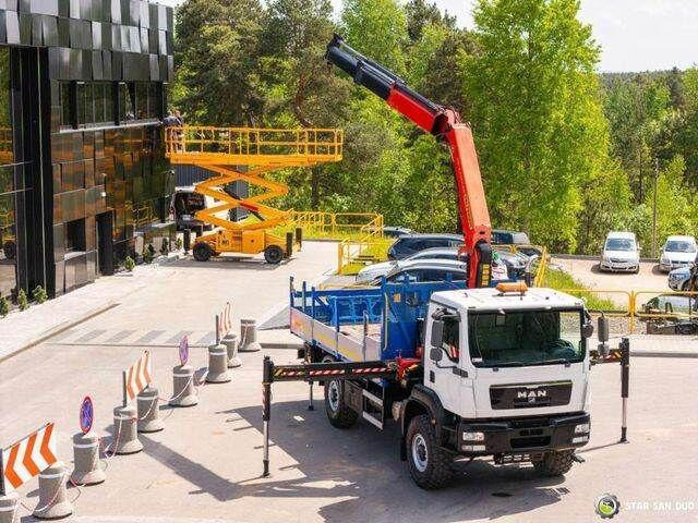 MAN TGM 18 250 4x4 PALFINGER PK 27001 HDS Crane Kra - Tippbil, Kranbil: bilde 2 MAN TGM 18 250 4x4 PALFINGER PK 27001 HDS Crane Kra - Tippbil, Kranbil: bilde 2