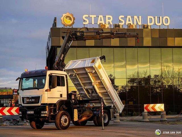 MAN TGS 18.360 4x4 HIAB 144 E-4 Crane Kipper - Tippbil, Kranbil: bilde 4 MAN TGS 18.360 4x4 HIAB 144 E-4 Crane Kipper - Tippbil, Kranbil: bilde 4