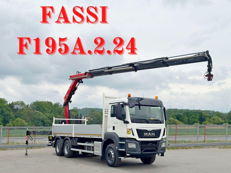 MAN TGS 26.360* FASSI F195A.2.24 / FUNK * 6x4 * TOP - Planbil, Kranbil: bilde 1 MAN TGS 26.360* FASSI F195A.2.24 / FUNK * 6x4 * TOP - Planbil, Kranbil: bilde 1