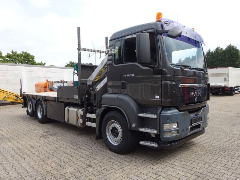 MAN TGS 26.360 - Open flatbed+crane 6x2 - Planbil, Kranbil: bilde 2 MAN TGS 26.360 - Open flatbed+crane 6x2 - Planbil, Kranbil: bilde 2