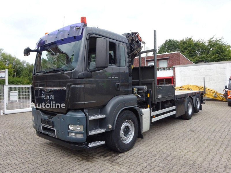 MAN TGS 26.360 - Open flatbed+crane 6x2 - Planbil, Kranbil: bilde 1 MAN TGS 26.360 - Open flatbed+crane 6x2 - Planbil, Kranbil: bilde 1