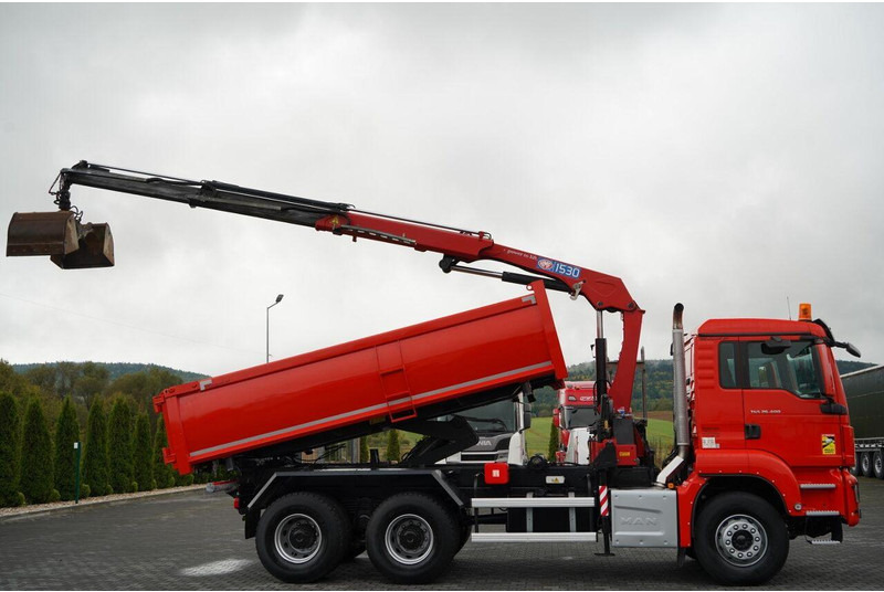 MAN TGS 26.400 / 6x4 / WYWROTKA 2 STRONNA  + HDS HMF 1530 K2  / HYDR - Tippbil, Kranbil: bilde 5 MAN TGS 26.400 / 6x4 / WYWROTKA 2 STRONNA  + HDS HMF 1530 K2  / HYDR - Tippbil, Kranbil: bilde 5