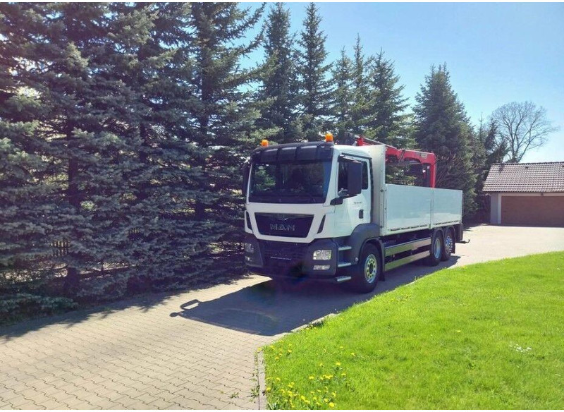 MAN TGS 26.400 Flatbed + Crane Palfinger PK 23001L - Planbil, Kranbil: bilde 2 MAN TGS 26.400 Flatbed + Crane Palfinger PK 23001L - Planbil, Kranbil: bilde 2