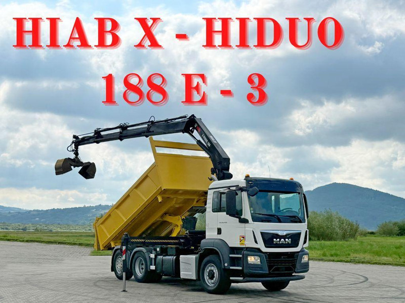 MAN TGS 26.400 * HIAB X-HIDUO 188 E-3 + FUNK * 6x4 - Tippbil, Kranbil: bilde 1 MAN TGS 26.400 * HIAB X-HIDUO 188 E-3 + FUNK * 6x4 - Tippbil, Kranbil: bilde 1