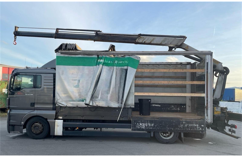 MAN TGX 18.400 Curtain Sider + Crane Palfinger 14002 EH - Skapbil: bilde 4 MAN TGX 18.400 Curtain Sider + Crane Palfinger 14002 EH - Skapbil: bilde 4