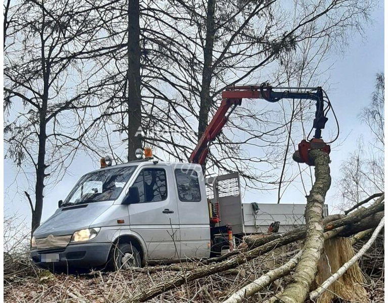 Mercedes-Benz 413 - Doka tipper+crane with gripper - Tippbil, Kranbil: bilde 3 Mercedes-Benz 413 - Doka tipper+crane with gripper - Tippbil, Kranbil: bilde 3