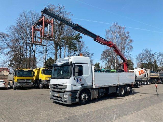 Mercedes-Benz ACTROS 2544 - Planbil, Kranbil: bilde 1 Mercedes-Benz ACTROS 2544 - Planbil, Kranbil: bilde 1