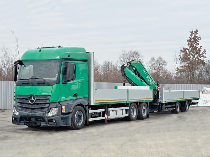 Mercedes-Benz ACTROS 2645 * FASSI F345.24 + FUNK + Anhänger - Planbil, Kranbil: bilde 4 Mercedes-Benz ACTROS 2645 * FASSI F345.24 + FUNK + Anhänger - Planbil, Kranbil: bilde 4