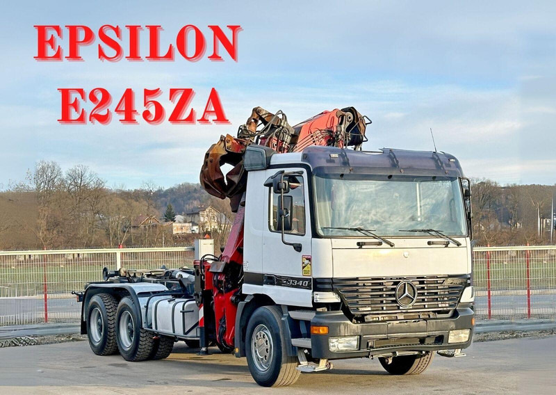 Mercedes-Benz ACTROS 3340 * ABROLLKIPPER * EPSILON E245ZA /6x4 - Krokbil, Kranbil: bilde 1 Mercedes-Benz ACTROS 3340 * ABROLLKIPPER * EPSILON E245ZA /6x4 - Krokbil, Kranbil: bilde 1