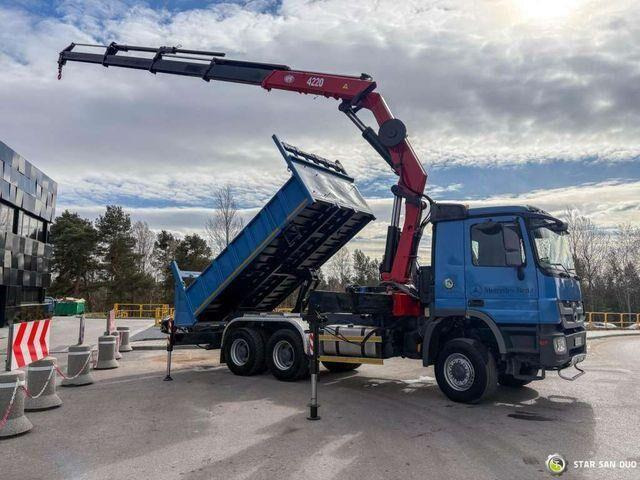Mercedes-Benz ACTROS 3341 6x6 HMF 4220 K4 CRANE KIPPER - Tippbil, Kranbil: bilde 1 Mercedes-Benz ACTROS 3341 6x6 HMF 4220 K4 CRANE KIPPER - Tippbil, Kranbil: bilde 1