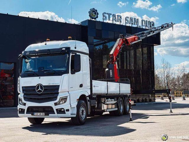 Mercedes-Benz ACTROS 3351 NEW 6x4 Fassi F485 Crane - Planbil, Kranbil: bilde 1 Mercedes-Benz ACTROS 3351 NEW 6x4 Fassi F485 Crane - Planbil, Kranbil: bilde 1
