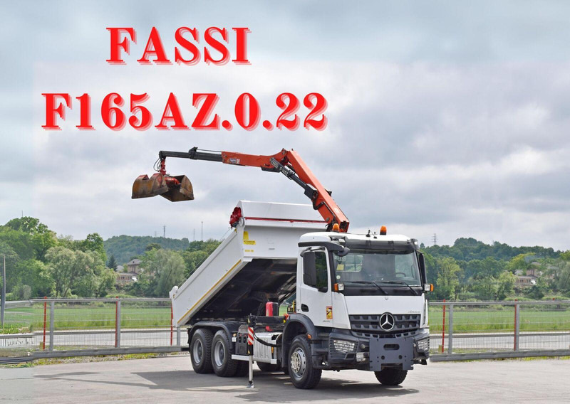 Mercedes-Benz AROCS 2635* FASSI F165AZ.0.22 + FUNK * 6x4 - Tippbil, Kranbil: bilde 1 Mercedes-Benz AROCS 2635* FASSI F165AZ.0.22 + FUNK * 6x4 - Tippbil, Kranbil: bilde 1