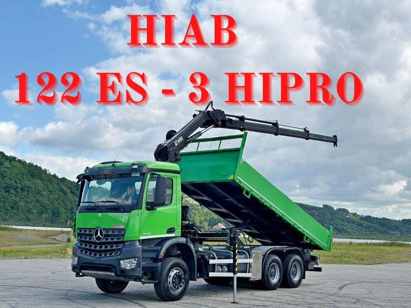 Mercedes-Benz AROCS 2636 * HIAB 122 ES - 3 HIPRO * 6x4 - Tippbil, Kranbil: bilde 1 Mercedes-Benz AROCS 2636 * HIAB 122 ES - 3 HIPRO * 6x4 - Tippbil, Kranbil: bilde 1