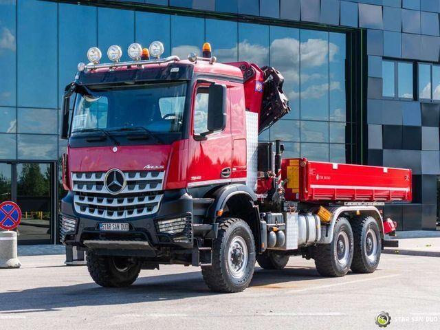 Leie Mercedes-Benz AROCS 3345 6x6 HMF 3220 K hds Crane tipper Mercedes-Benz AROCS 3345 6x6 HMF 3220 K hds Crane tipper: bilde 7