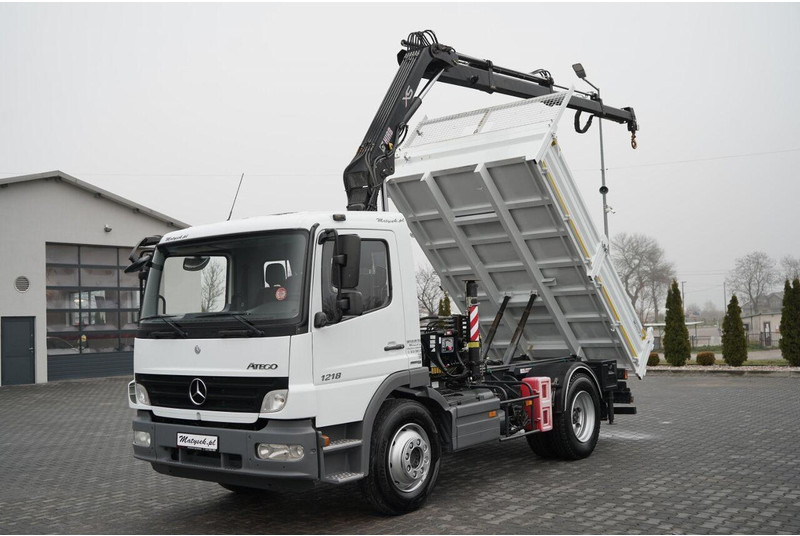 Mercedes-Benz ATEGO 1218 / 4x2 / WYWROTKA + HDS HIAB 0088 BS-3 / PILOT /MANU - Tippbil, Kranbil: bilde 1 Mercedes-Benz ATEGO 1218 / 4x2 / WYWROTKA + HDS HIAB 0088 BS-3 / PILOT /MANU - Tippbil, Kranbil: bilde 1