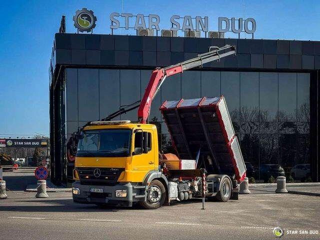 Mercedes-Benz AXOR 1824 4x2 HMF 975 HDS Crane Rotator Kipper - Tippbil, Kranbil: bilde 1 Mercedes-Benz AXOR 1824 4x2 HMF 975 HDS Crane Rotator Kipper - Tippbil, Kranbil: bilde 1