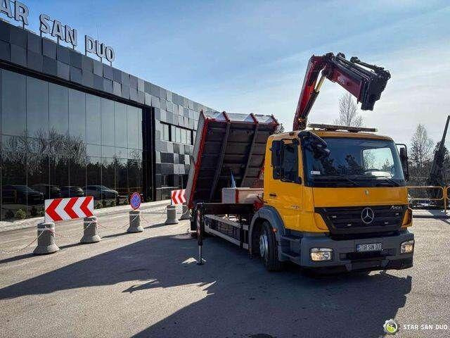 Mercedes-Benz AXOR 1824 4x2 HMF 975 HDS Crane Rotator Kipper - Tippbil, Kranbil: bilde 2 Mercedes-Benz AXOR 1824 4x2 HMF 975 HDS Crane Rotator Kipper - Tippbil, Kranbil: bilde 2