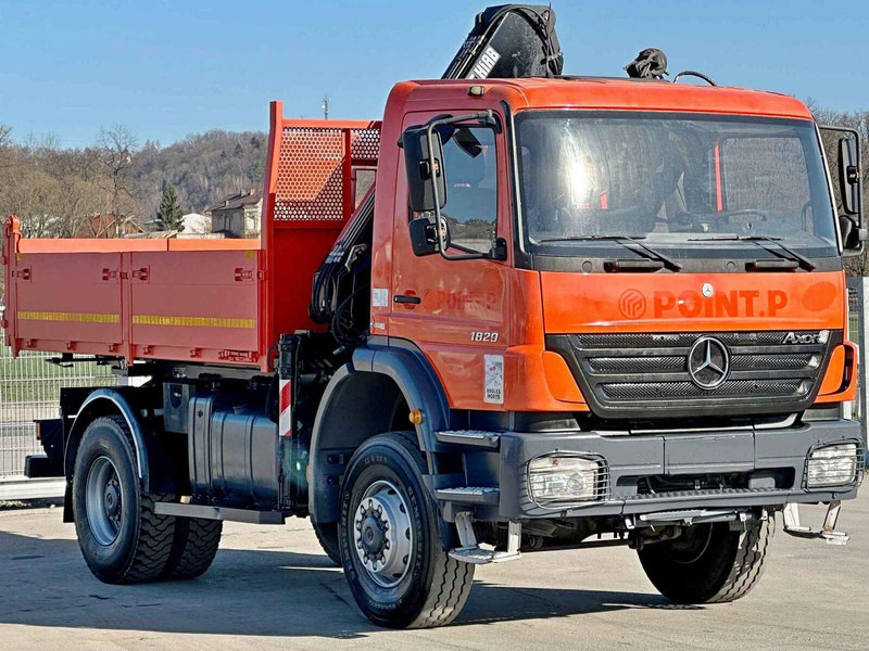Mercedes-Benz AXOR 1829 * HIAB 1111 HIDUO + FUNK * TOP * 4x4 - Tippbil, Kranbil: bilde 4 Mercedes-Benz AXOR 1829 * HIAB 1111 HIDUO + FUNK * TOP * 4x4 - Tippbil, Kranbil: bilde 4