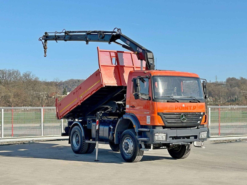 Mercedes-Benz AXOR 1829 * HIAB 1111 HIDUO + FUNK * TOP * 4x4 - Tippbil, Kranbil: bilde 2 Mercedes-Benz AXOR 1829 * HIAB 1111 HIDUO + FUNK * TOP * 4x4 - Tippbil, Kranbil: bilde 2