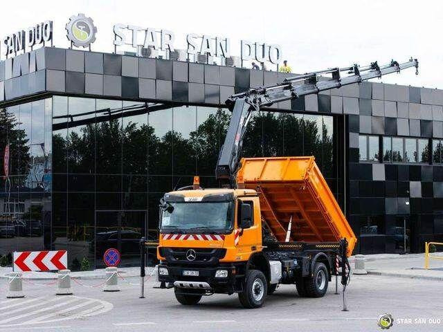 Mercedes-Benz Actros 1841 AK 4x4 Hiab 288E-7 Crane Kipper - Tippbil, Kranbil: bilde 1 Mercedes-Benz Actros 1841 AK 4x4 Hiab 288E-7 Crane Kipper - Tippbil, Kranbil: bilde 1
