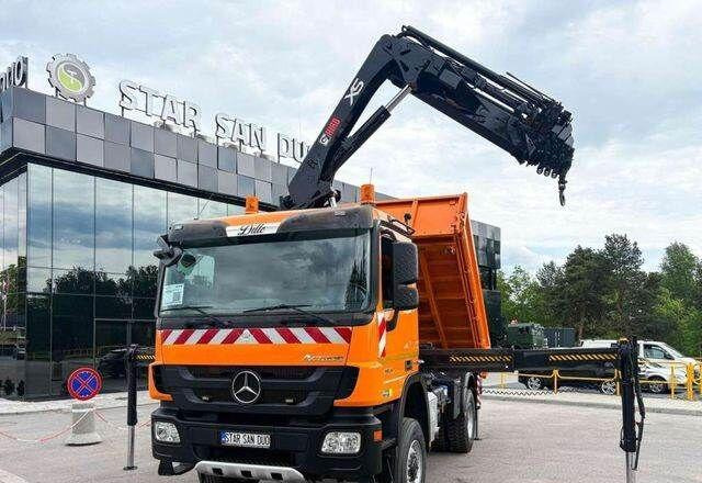 Mercedes-Benz Actros 1841 AK 4x4 Hiab 288E-7 Crane Kipper - Tippbil, Kranbil: bilde 4 Mercedes-Benz Actros 1841 AK 4x4 Hiab 288E-7 Crane Kipper - Tippbil, Kranbil: bilde 4