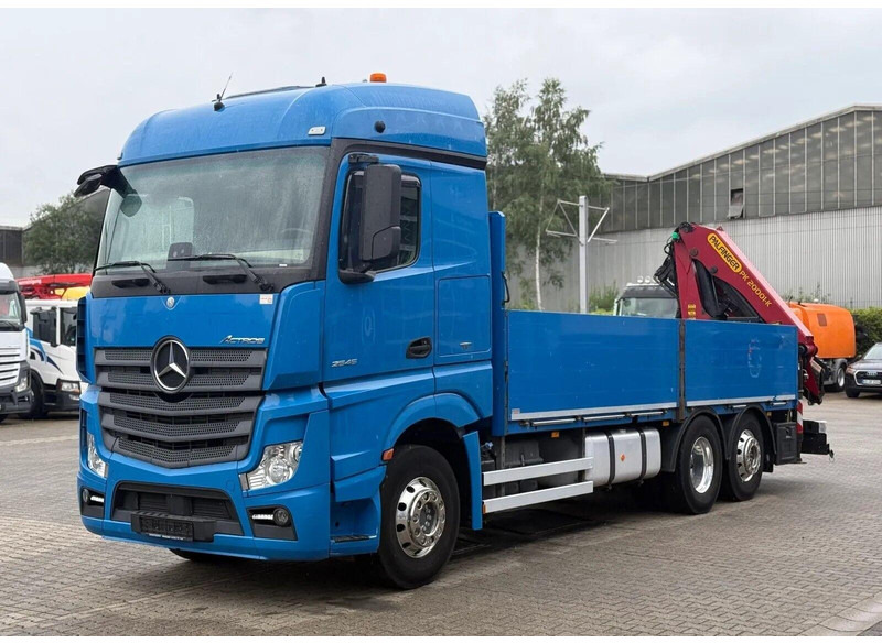 Mercedes-Benz Actros 2545 - Flatbed + crane 6x2 - Planbil, Kranbil: bilde 1 Mercedes-Benz Actros 2545 - Flatbed + crane 6x2 - Planbil, Kranbil: bilde 1
