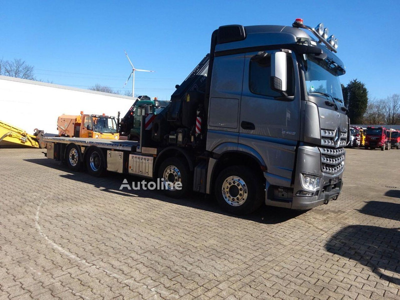 Mercedes-Benz Arocs 3453 8x2 Open Flatbed + Crane Fassi F820 - Planbil, Kranbil: bilde 3 Mercedes-Benz Arocs 3453 8x2 Open Flatbed + Crane Fassi F820 - Planbil, Kranbil: bilde 3