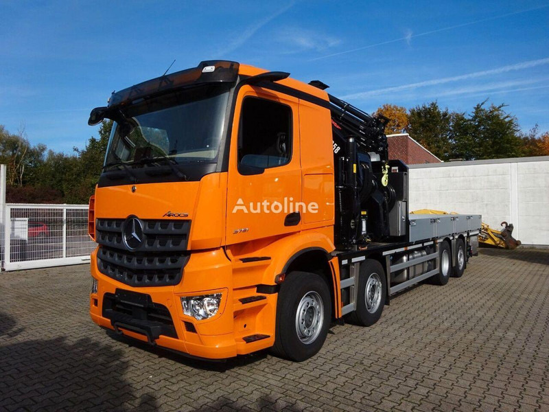 Mercedes-Benz Arocs 3751 - Flatbed+crane - Planbil, Kranbil: bilde 1 Mercedes-Benz Arocs 3751 - Flatbed+crane - Planbil, Kranbil: bilde 1