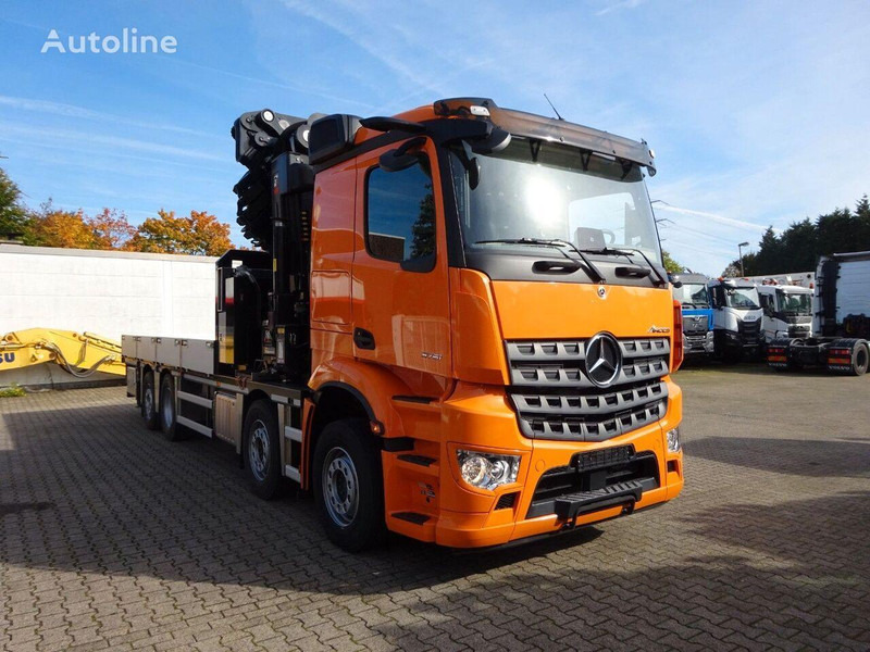 Mercedes-Benz Arocs 3751 - Flatbed+crane - Planbil, Kranbil: bilde 2 Mercedes-Benz Arocs 3751 - Flatbed+crane - Planbil, Kranbil: bilde 2