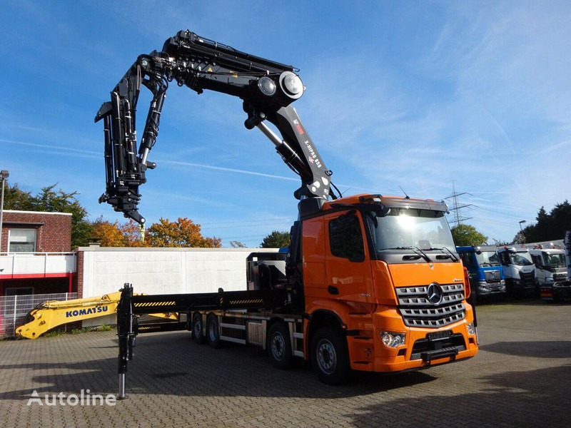 Mercedes-Benz Arocs 3751 - Flatbed+crane - Planbil, Kranbil: bilde 4 Mercedes-Benz Arocs 3751 - Flatbed+crane - Planbil, Kranbil: bilde 4