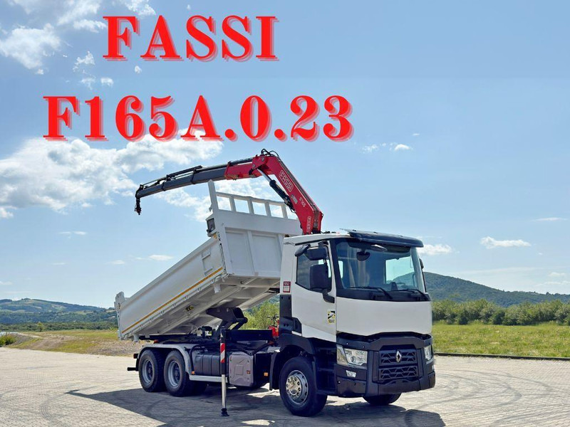 Renault C 430 * FASSI F165A.0.23 + FUNK * 6x4 - Tippbil, Kranbil: bilde 1 Renault C 430 * FASSI F165A.0.23 + FUNK * 6x4 - Tippbil, Kranbil: bilde 1