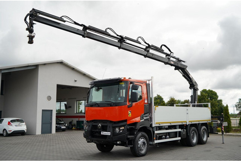 Renault K 380 / 6X4 / SKRZYNIOWY 6.2 M / + HDS HIAB 166 ES-4 / MAX UDŹWI - Planbil, Kranbil: bilde 1 Renault K 380 / 6X4 / SKRZYNIOWY 6.2 M / + HDS HIAB 166 ES-4 / MAX UDŹWI - Planbil, Kranbil: bilde 1