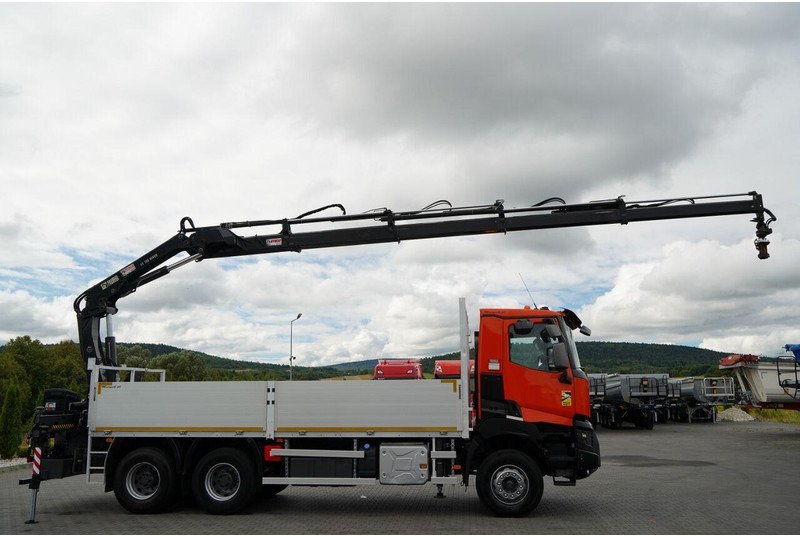 Renault K 380 / 6X4 / SKRZYNIOWY 6.2 M / + HDS HIAB 166 ES-4 / MAX UDŹWI - Planbil, Kranbil: bilde 5 Renault K 380 / 6X4 / SKRZYNIOWY 6.2 M / + HDS HIAB 166 ES-4 / MAX UDŹWI - Planbil, Kranbil: bilde 5