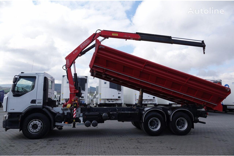 Renault LANDER 3 way tipper + crane FASSI 130 6x4 - Tippbil, Kranbil: bilde 3 Renault LANDER 3 way tipper + crane FASSI 130 6x4 - Tippbil, Kranbil: bilde 3
