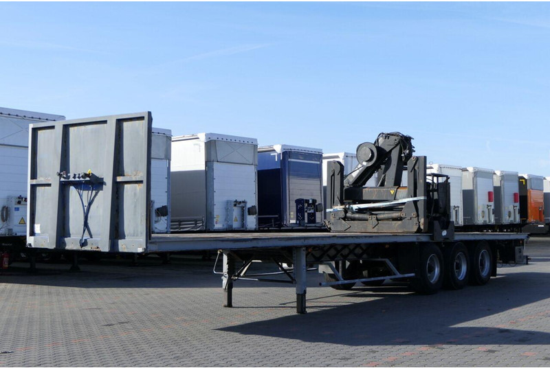 Samro NACZEPA PLATFORMA + HDS HIAB R 150 / DO BUDOWLANKI / PODŁOGA SZY - Åpen semitrailer: bilde 1 Samro NACZEPA PLATFORMA + HDS HIAB R 150 / DO BUDOWLANKI / PODŁOGA SZY - Åpen semitrailer: bilde 1