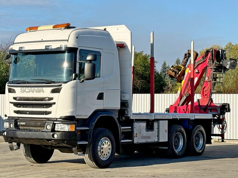 Scania G490 - Tømmerbil, Kranbil: bilde 4 Scania G490 - Tømmerbil, Kranbil: bilde 4