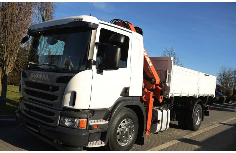 Scania P 250 - 3 way tipper + crane - Tippbil, Kranbil: bilde 1 Scania P 250 - 3 way tipper + crane - Tippbil, Kranbil: bilde 1