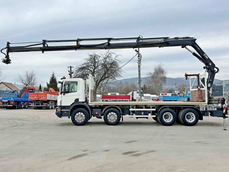 Scania P 410*PLATFORM 7,00m*HIAB 244 E-5 HIPRO+FUNK/8x4 - Planbil, Kranbil: bilde 5 Scania P 410*PLATFORM 7,00m*HIAB 244 E-5 HIPRO+FUNK/8x4 - Planbil, Kranbil: bilde 5