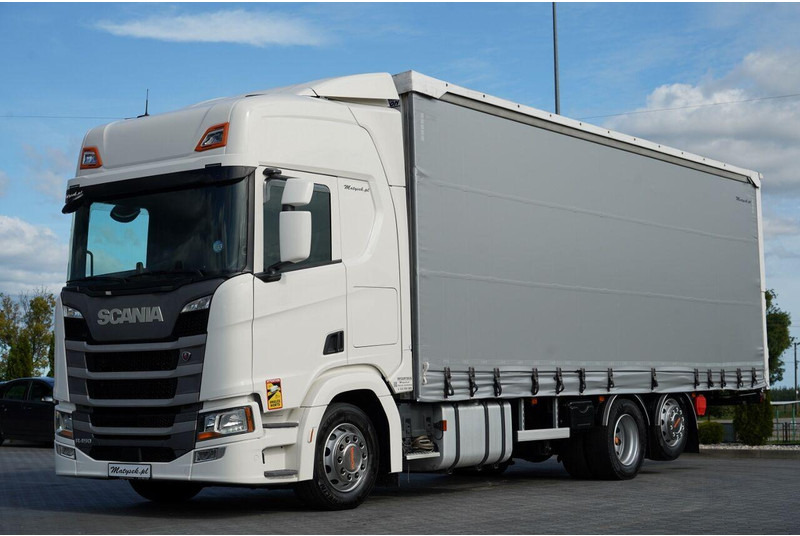 Scania R 450 / MEGA / 6x2 / FIRANKA - 8,2 m / SOLÓWKA / OŚ PODNOSZONA / - Kapellbil: bilde 1 Scania R 450 / MEGA / 6x2 / FIRANKA - 8,2 m / SOLÓWKA / OŚ PODNOSZONA / - Kapellbil: bilde 1