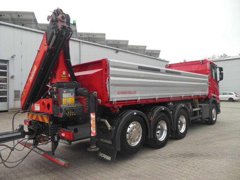 Scania R 580 8X4 + PALFINGER PK 19.001 crane - Tippbil, Kranbil: bilde 4 Scania R 580 8X4 + PALFINGER PK 19.001 crane - Tippbil, Kranbil: bilde 4