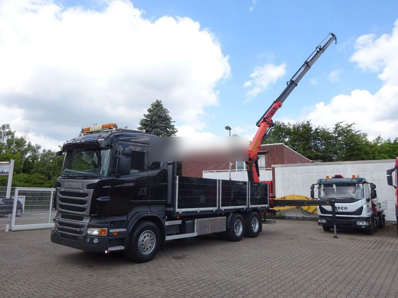Scania R620 V8 - Flatbed+crane - Planbil, Kranbil: bilde 4 Scania R620 V8 - Flatbed+crane - Planbil, Kranbil: bilde 4
