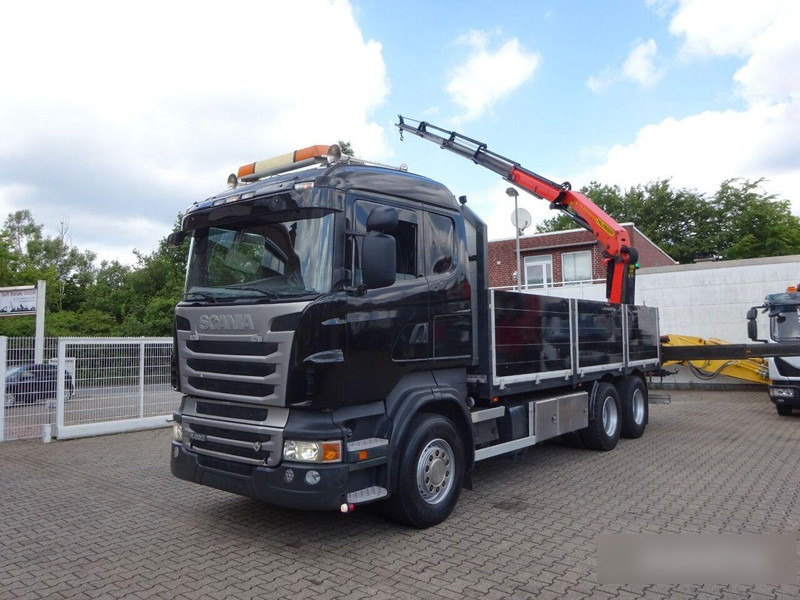 Scania R620 V8 - Flatbed+crane - Planbil, Kranbil: bilde 2 Scania R620 V8 - Flatbed+crane - Planbil, Kranbil: bilde 2
