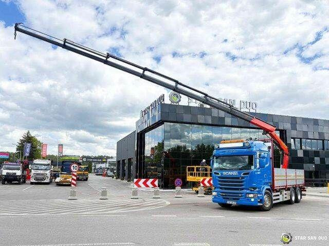 Scania R730 - Planbil, Kranbil: bilde 1 Scania R730 - Planbil, Kranbil: bilde 1