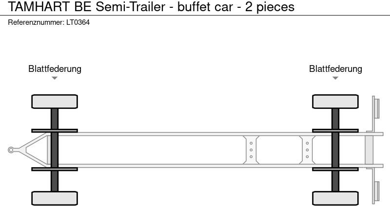 Tilhenger Tamhart BE Semi-Trailer - buffet car - 2 pieces: bilde 19