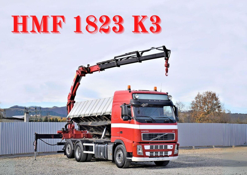 Volvo FH 480 Kipper 6,20m + HMF 1823 K3 + FUNK - Tippbil, Kranbil: bilde 1 Volvo FH 480 Kipper 6,20m + HMF 1823 K3 + FUNK - Tippbil, Kranbil: bilde 1